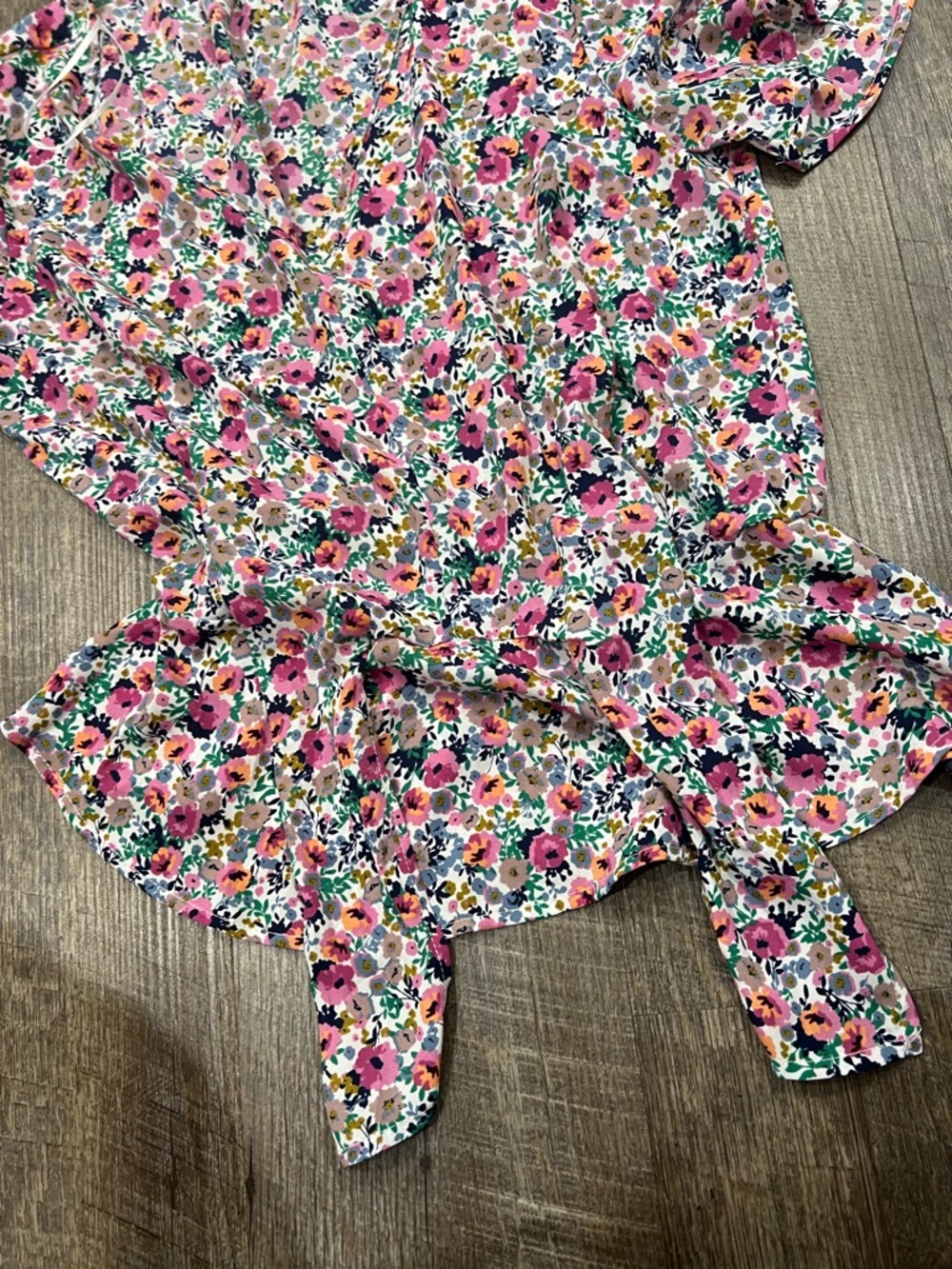 Sienna Sky Pink Floral Ruffled Waist Peplum Top - Picture 3 of 5